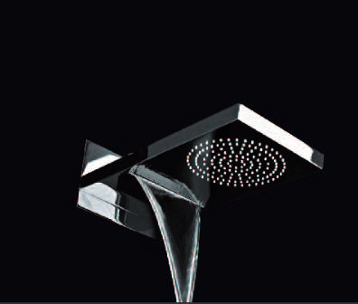 Wandmontierter Duschkopf - LOFT & BATH LB.SOFCAS.CR - KRAMER - rechteckig