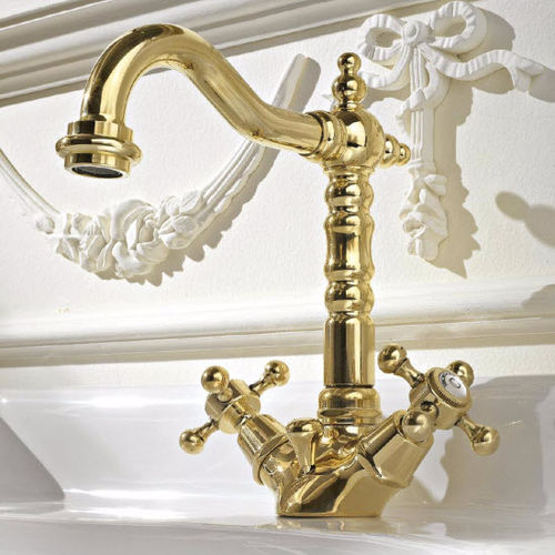 Zweigriffmischer für Waschtisch - LO87OL - Sbordoni - Aufsatz / Metall / für Badezimmer