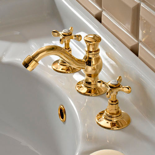 Zweigriffmischer für Waschtisch - MR142OL - Sbordoni - Aufsatz / Metall / für Badezimmer