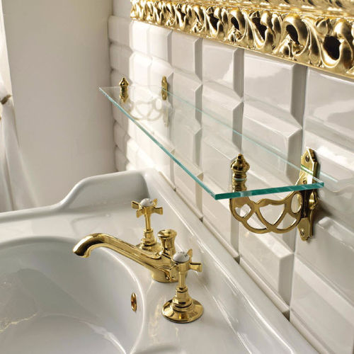 Wandmontiertes Regal - CL109OL - Sbordoni - Stil / Glas / für Badezimmer