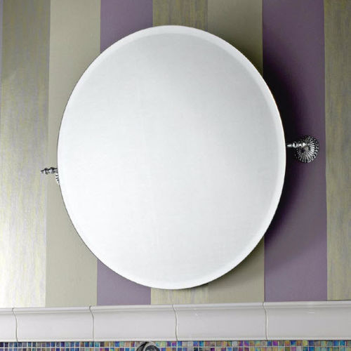 Wandmontierter Spiegel für Badezimmer - SA113CR - Sbordoni - modern / rund / Metall