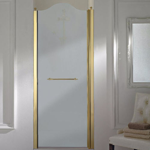 Glas-Duschkabine - P80SOL - Sbordoni - mit Flügeltür / für Nischen / Milchglas