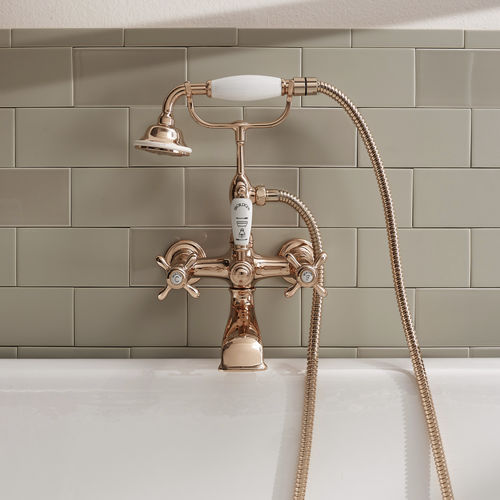 Zweigriffmischer für Badewanne - FI116ORR - Sbordoni - wandmontiert / Metall / für Badezimmer