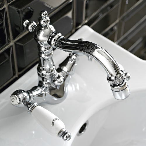 Bidet-Zweigriffmischer - LI88BCR - Sbordoni - Aufsatz / Metall / für Badezimmer