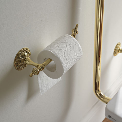 Wandmontierter WC-Rollenhalter - FL102OL - Sbordoni - polierter Kupfer / für Gewerbegebrauch