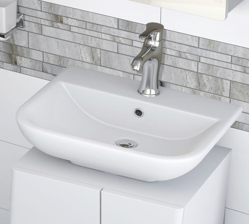 Wand-Waschbecken - SVWH50BA1 - Lecico - Keramik / rechteckig / modern