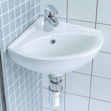 Wand-Waschbecken - ATLAS COMMERCIAL: ASWHCBA1/ASWHCBA2 - Lecico - Keramik / für Eckeinbau / modern