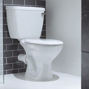 Monoblock-WC - ATLAS COMMERCIAL: ASWHPAN - Lecico - Keramik / mit Betätigungshebel