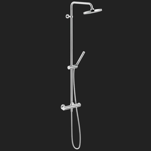 Thermostatische Duschsäule - LIKID: LK00030/30CR - Nobili Rubinetterie - wandmontiert / modern / mit Handbrause