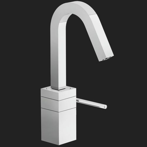 Einhebelmischer für Waschtisch - CUBE: CB00518/2CR - Nobili Rubinetterie - Aufsatz / Messing / Edelstahl