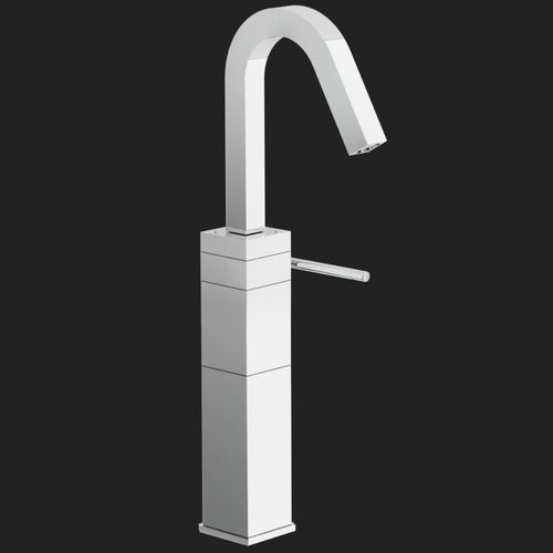 Einhebelmischer für Waschtisch - CUBE: CB00568CR - Nobili Rubinetterie - Aufsatz / verchromter Messing / für Badezimmer