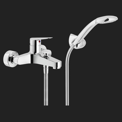 Einhebelmischer für Badewanne - BLUES: BS101110CR - Nobili Rubinetterie - wandmontiert / verchromter Messing / für Badezimmer