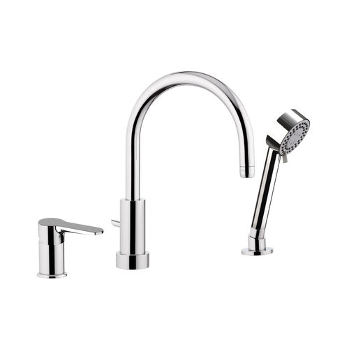 Einhebelmischer für Badewanne - W07 - Remer Rubinetterie - Aufsatz / verchromter Messing / für Badezimmer