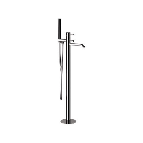 Einhebelmischer für Badewanne - X08 - Remer Rubinetterie - bodenstehend / verchromter Messing / für Badezimmer