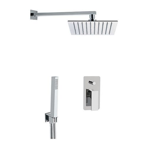 Wandmontiertes Duschsystem - AU09S02UFS20 SERIES - Remer Rubinetterie - modern / für Gewerbegebrauch / mit Handbrause