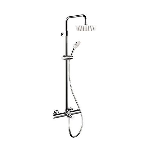 Thermostatische Duschsäule - EQ34A8CPUFS20 SERIES - Remer Rubinetterie - Edelstahl / wandmontiert / modern