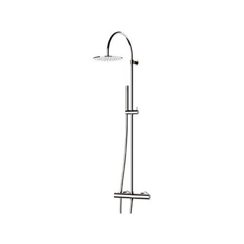 Thermostatische Duschsäule - EQ37330L - Remer Rubinetterie - Edelstahl / Chromoberfläche / wandmontiert