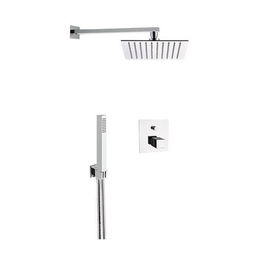 Wandmontiertes Duschsystem - QT09S02UFS20 SERIES - Remer Rubinetterie - modern / mit Handbrause / thermostatisch