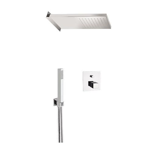 Wandmontiertes Duschsystem - QT09S027SDQSS - Remer Rubinetterie - modern / mit Handbrause / thermostatisch