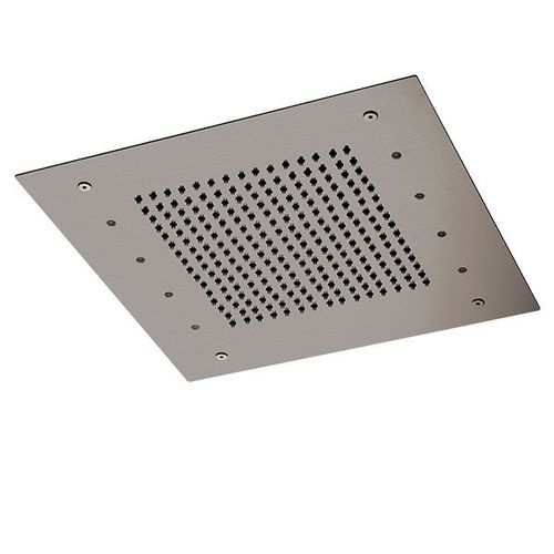 Deckenmontierter Duschkopf - SS357RS50 - Remer Rubinetterie - quadratisch / Regenstrahl / Chromotherapie