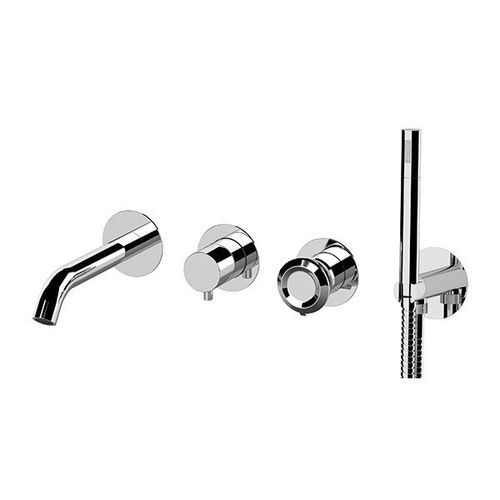 Badewannen-Einhebelmischer - ET53D2PWB - Remer Rubinetterie - Einbau / wandmontiert / verchromter Messing
