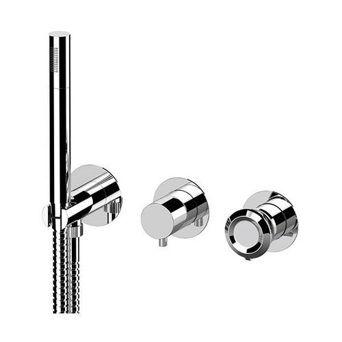 Einhebelmischer für Dusche - ET97D2PWB - Remer Rubinetterie - Einbau / wandmontiert / verchromter Messing