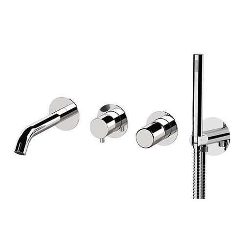 Badewannen-Einhebelmischer - DT53D2P - Remer Rubinetterie - Einbau / wandmontiert / verchromter Messing