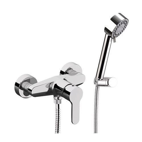 Wandmontierter Einhebelmischer - W38 - Remer Rubinetterie - für Dusche / verchromter Messing / Keramik