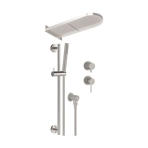 Wandmontiertes Duschsystem - SSX93PS01MMCA - Remer Rubinetterie - modern / für Gewerbegebrauch / mit Handbrause
