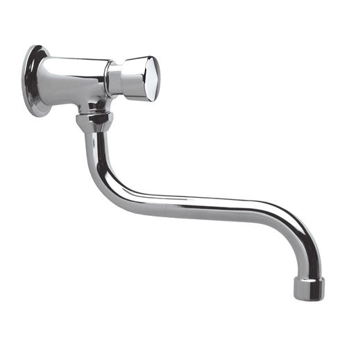Wasserhahn für Waschtisch - TE53 - Remer Rubinetterie - wandmontiert / Selbstschluss / Metall