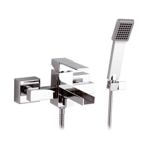 Einhebelmischer für Dusche - QC02 - Remer Rubinetterie - für Badewanne / wandmontiert / verchromter Messing