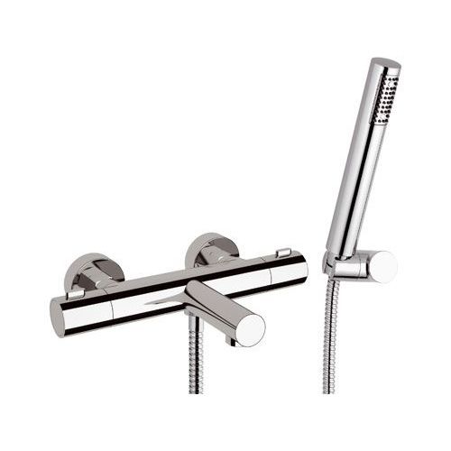 Einhebelmischer für Badewanne - EQ02 - Remer Rubinetterie - wandmontiert / thermostatisch / verchromter Messing