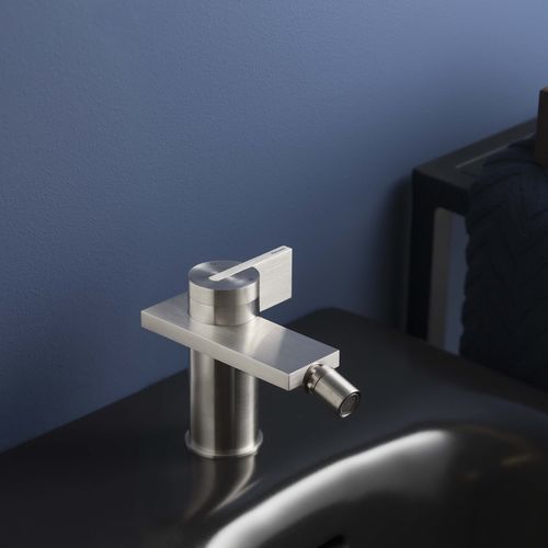 Bidet-Einhebelmischer - PR50BA201INOX - Ritmonio Rubinetterie Srl - Aufsatz / Edelstahl / für Badezimmer