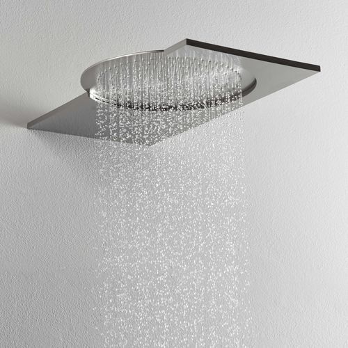 Wandmontierter Duschkopf - 75A023INOX - Ritmonio Rubinetterie Srl - rechteckig / Regenstrahl / für Gewerbegebrauch