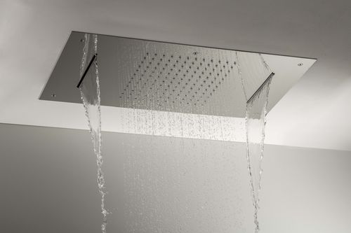 Duschkopf für Deckeneinbau - 75A010LUC - Ritmonio Rubinetterie Srl - rechteckig / Regenstrahl / Wasserfall