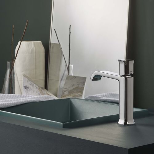 Einhebelmischer für Waschtisch - PR35AU201CRL+PR35MA001CRL - Ritmonio Rubinetterie Srl - Aufsatz / verchromter Messing / für den Innenraum