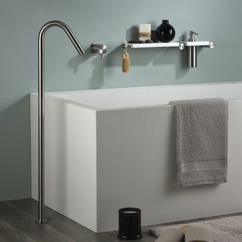 Edelstahl-Wanneneinlauf - E0BA0104H1INOX - Ritmonio Rubinetterie Srl - bodenstehend