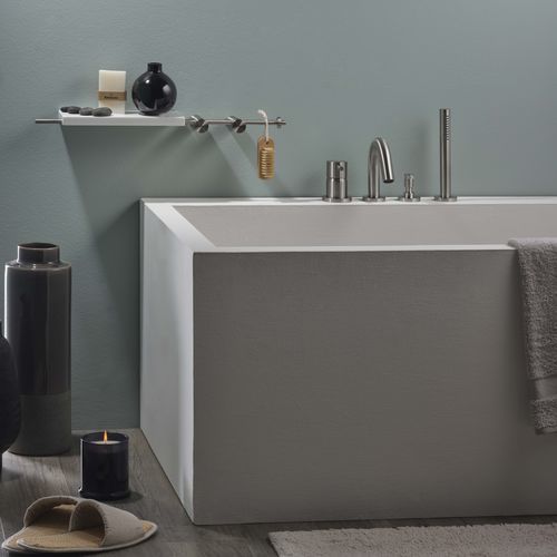 Einhebelmischer für Badewanne - E0BA0432S/PINOX - Ritmonio Rubinetterie Srl - Aufsatz / Edelstahl / für Badezimmer