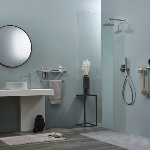 Einhebelmischer für Dusche - E0BA0450INOX - Ritmonio Rubinetterie Srl - wandmontiert / Edelstahl / für Badezimmer