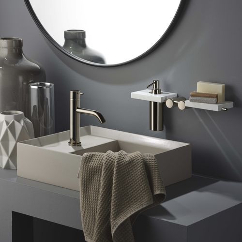 Einhebelmischer für Waschtisch - E0BA0123CLCRB - Ritmonio Rubinetterie Srl - Aufsatz / verchromter Messing / für Badezimmer