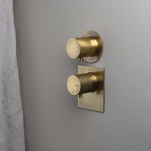 Einhebelmischer für Dusche - PR51HT201BRX+PR51MF002BRX - Ritmonio Rubinetterie Srl - wandmontiert / Einbau / thermostatisch
