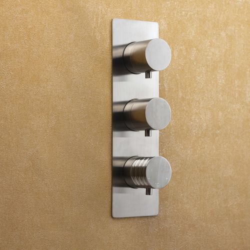 Einhebelmischer für Dusche - PR51HR101IX+PR51MF003IX - Ritmonio Rubinetterie Srl - wandmontiert / Einbau / thermostatisch