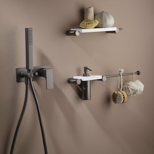 Einhebelmischer für Dusche - PR32GF101F31 - Ritmonio Rubinetterie Srl - wandmontiert / Einbau / verchromter Messing