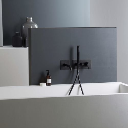 Einhebelmischer für Badewanne - E0BA0438CC04 - Ritmonio Rubinetterie Srl - wandmontiert / Einbau / verchromter Messing