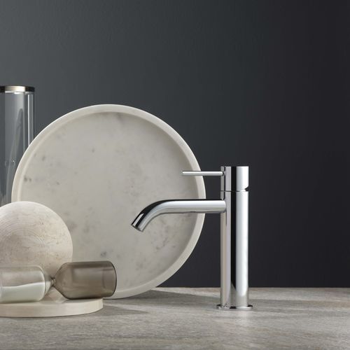 Einhebelmischer für Waschtisch - PR52AA201CRL - Ritmonio Rubinetterie Srl - Aufsatz / verchromter Messing / für Badezimmer