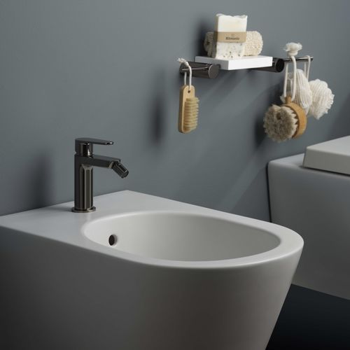 Bidet-Einhebelmischer - PR38BA201CRB - Ritmonio Rubinetterie Srl - Aufsatz / verchromter Messing / für Badezimmer