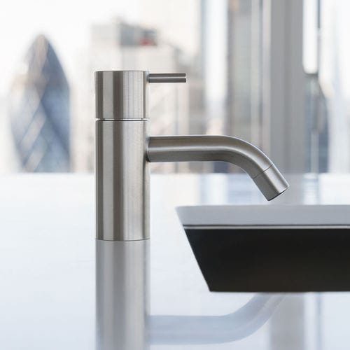 Einhebelmischer für Waschtisch - HV1 series - VOLA - Aufsatz / Edelstahl / für Badezimmer