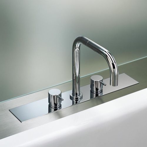 Zweigriffmischer für Badewanne - BK8 series - VOLA - Aufsatz / Edelstahl / für Badezimmer