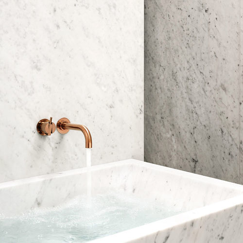 Einhebelmischer für Badewanne - 2111C series - VOLA - Einbau / Edelstahl / für Badezimmer