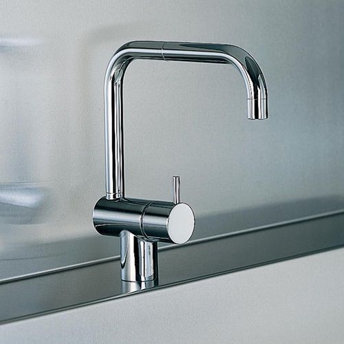 Einhebelmischer für Waschtisch - KV8 series - VOLA - Aufsatz / Edelstahl / für Badezimmer